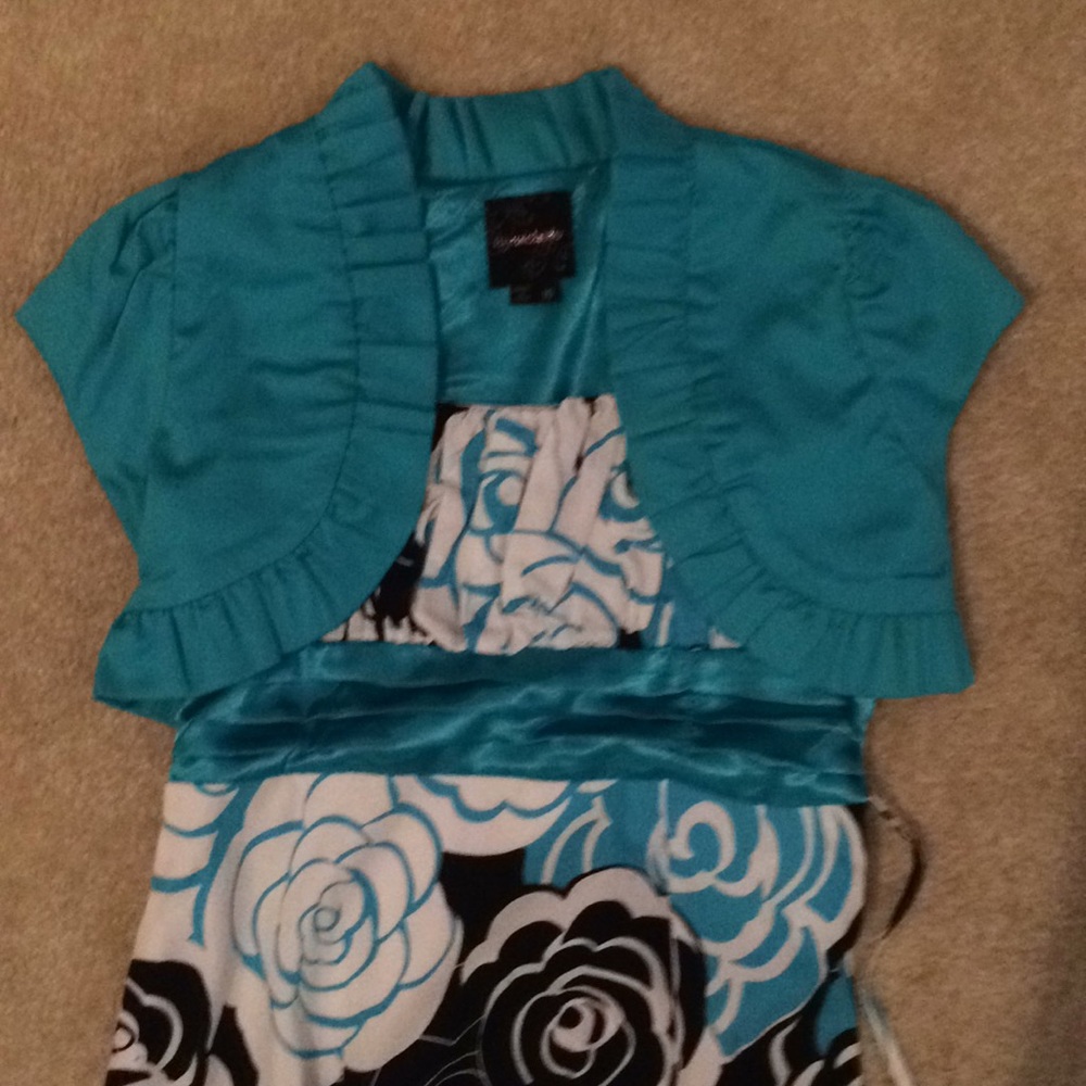 Girls Formal Dress with Shrug
